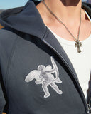 APOLLO ZIP HOODIE SLATE