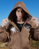 APOLLO ZIP HOODIE EARTH