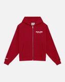 HEAVEN LOGO ZIP HOODIE CRIMSON RED