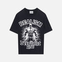 REALISM X DERRIMUT GYM MUSCLE BEACH TEE STONE WASHED BLACK