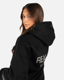 COURT BOXY HOODIE BLACK V2