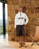 ELITE HALF ZIP SWEATER OATMEAL