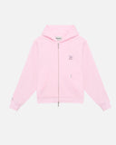 REALISM X DERRIMUT GYM OLD SCHOOL ECHO ZIP HOODIE BABY PINK