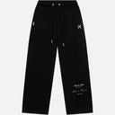 RADIANT SWEATPANTS OPEN LEG BLACK