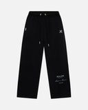 RADIANT SWEATPANTS OPEN LEG BLACK
