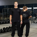 REALISM X DERRIMUT GYM OLD SCHOOL ECHO SWEATPANTS BLACK