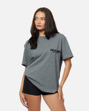 HEAVEN LOGO TEE DARK HEATHER