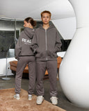 RADIANT ZIP HOODIE COOL GREY