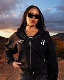 HOMECOMING ZIP HOODIE BLACK