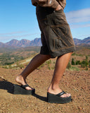 VIVANT DENIM SHORTS TINTED MUD