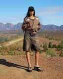 VIVANT DENIM SHORTS TINTED MUD