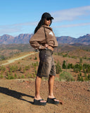 VIVANT DENIM SHORTS TINTED MUD