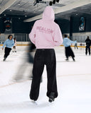 GLIMMER LOGO HOODIE POWDER PINK