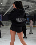 GLIMMER LOGO HOODIE BLACK