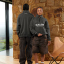 ELITE HALF ZIP SWEATER ASPHALT