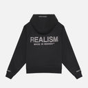 GLIMMER LOGO ZIP HOODIE BLACK