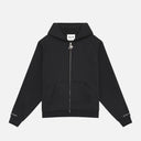 GLIMMER LOGO ZIP HOODIE BLACK
