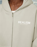 HEAVEN LOGO ZIP HOODIE WHEAT