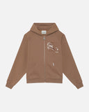 HORSE PATCH ZIP HOODIE EARTH