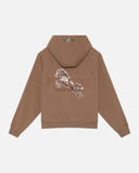 HORSE PATCH ZIP HOODIE EARTH