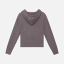 VIVANT KNIT ZIP HOODIE CHARCOAL